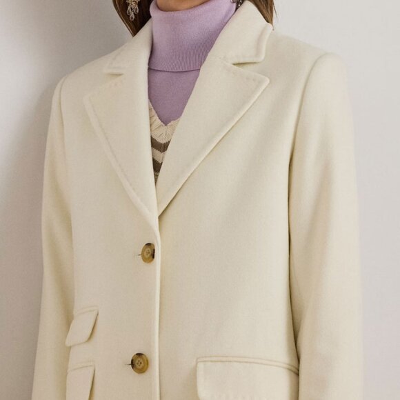 Ralph Lauren Wool-Blend Reefer Coat - Picture 4 of 7